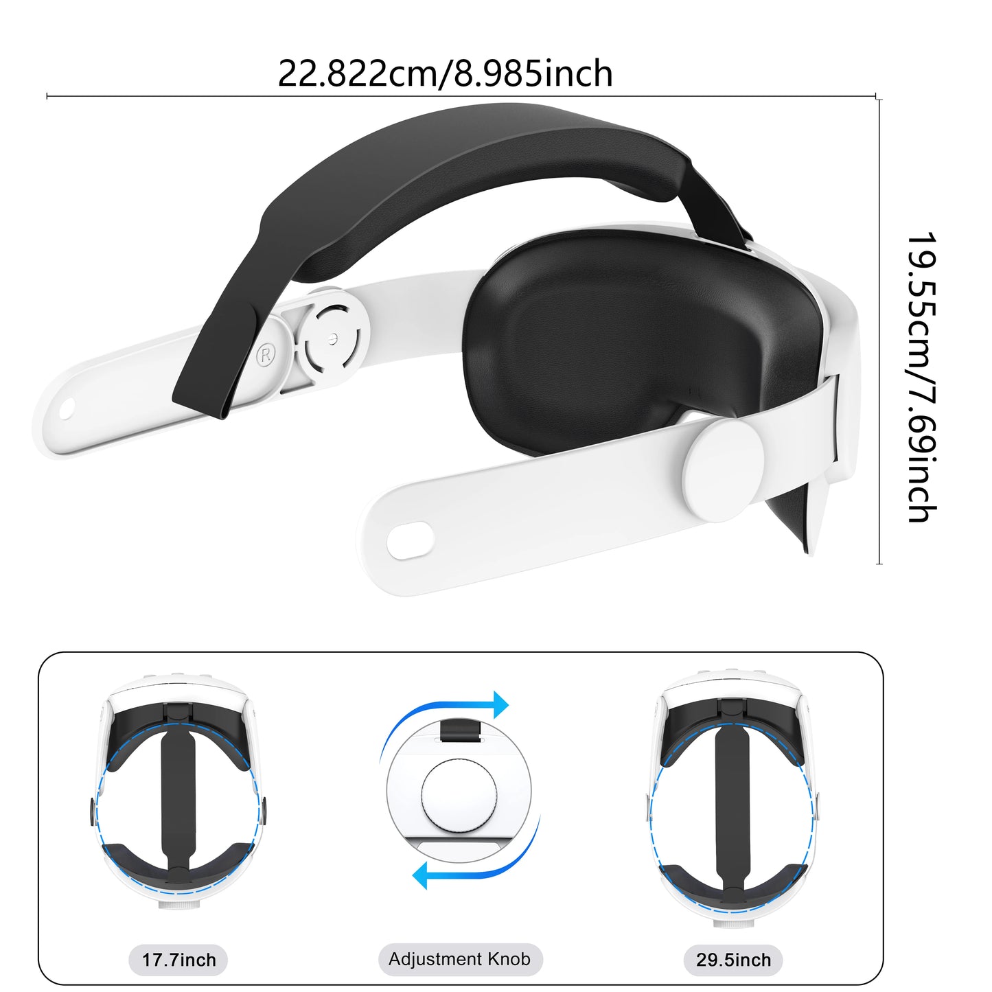 Adjustable Head Strap for Meta Quest 2 – Enhanced Comfort & Support VR Accessory
