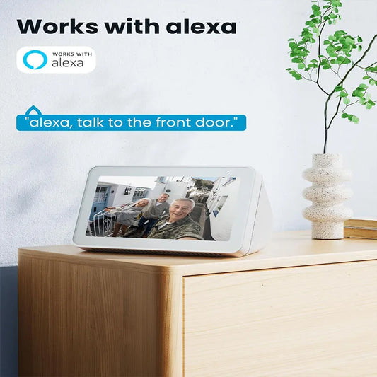 2K Wireless Video Doorbell with Chime – Smart Security with Voice Messaging