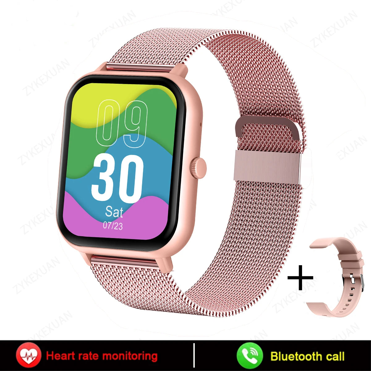 Bluetooth Smartwatch with Call Function – Heart Rate, Blood Oxygen, AI Assistant