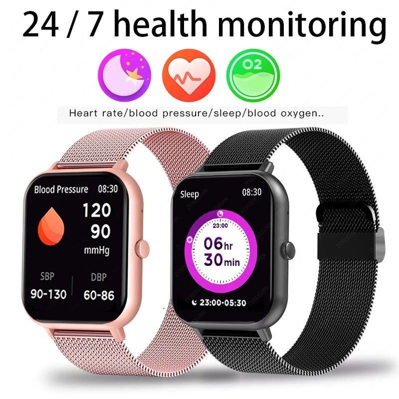 Bluetooth Smartwatch with Call Function – Heart Rate, Blood Oxygen, AI Assistant