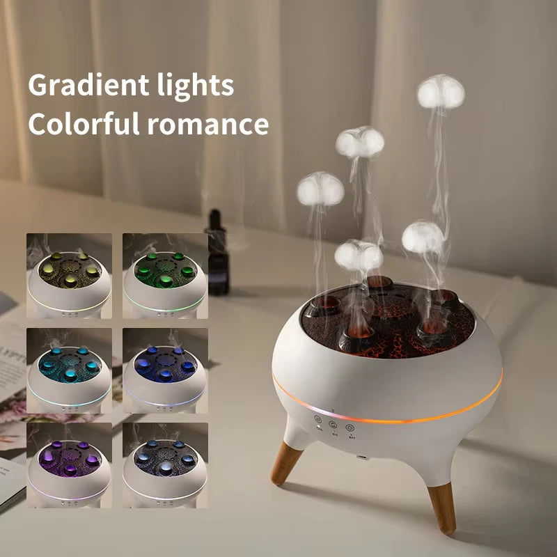 250ML Flame Effect Aromatherapy Diffuser – Ultrasonic Humidifier with Remote Control