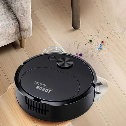 Smart 3-in-1 USB Robot Vacuum Cleaner – 1500Pa Sweep, Mop & Drag