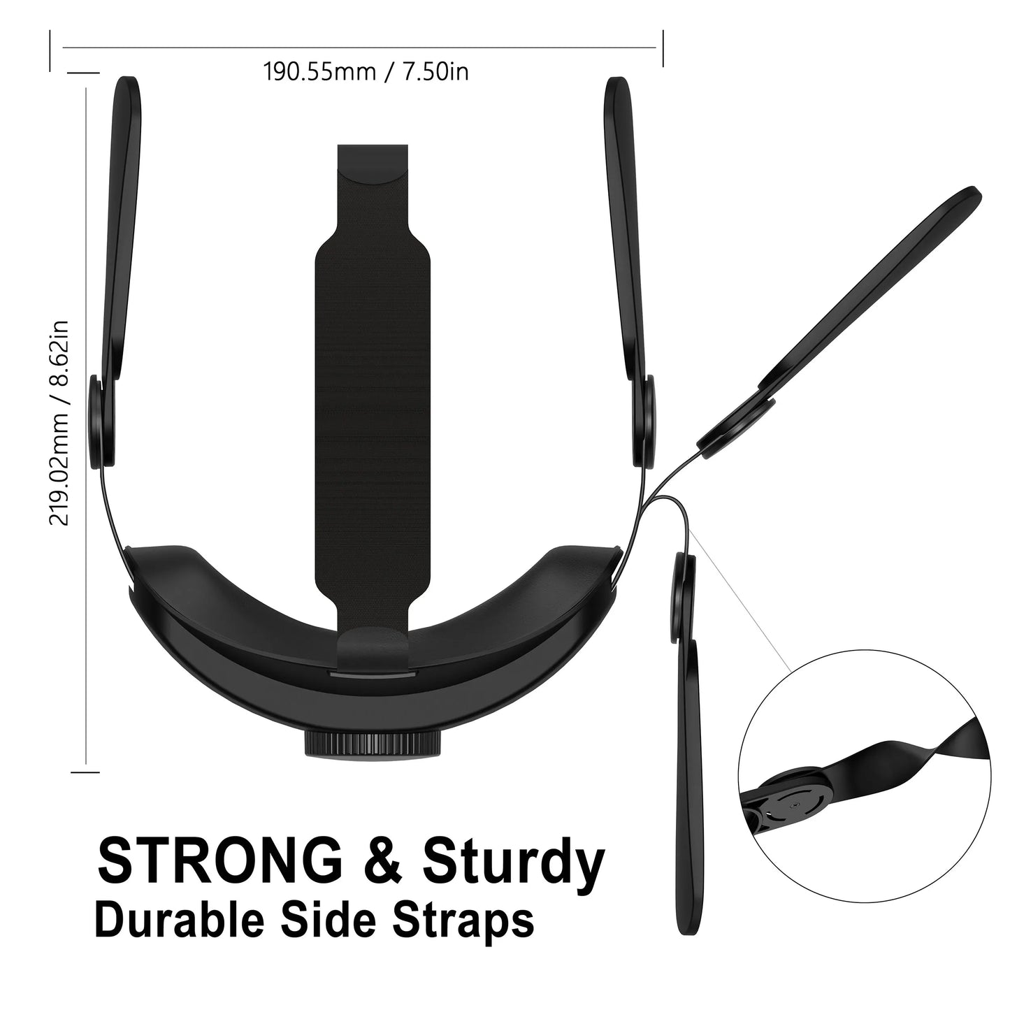Adjustable Head Strap for Meta Quest 2 – Enhanced Comfort & Support VR Accessory