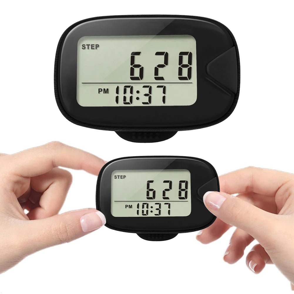 Step Counter & Calorie Tracker Walking Pedometer with LCD Display