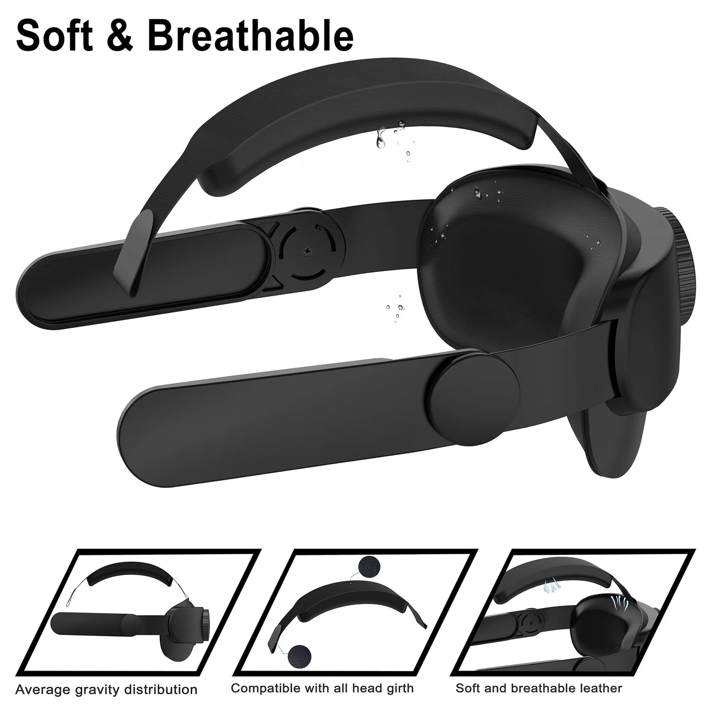 Adjustable Head Strap for Meta Quest 2 – Enhanced Comfort & Support VR Accessory