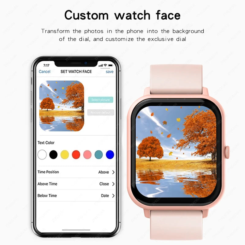 Bluetooth Smartwatch with Call Function – Heart Rate, Blood Oxygen, AI Assistant