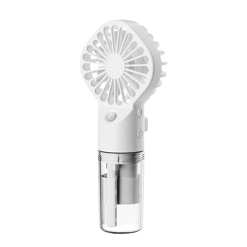 Portable Handheld Mist Fan – 4-Speed Rechargeable Spray Fan for Outdoor Cooling