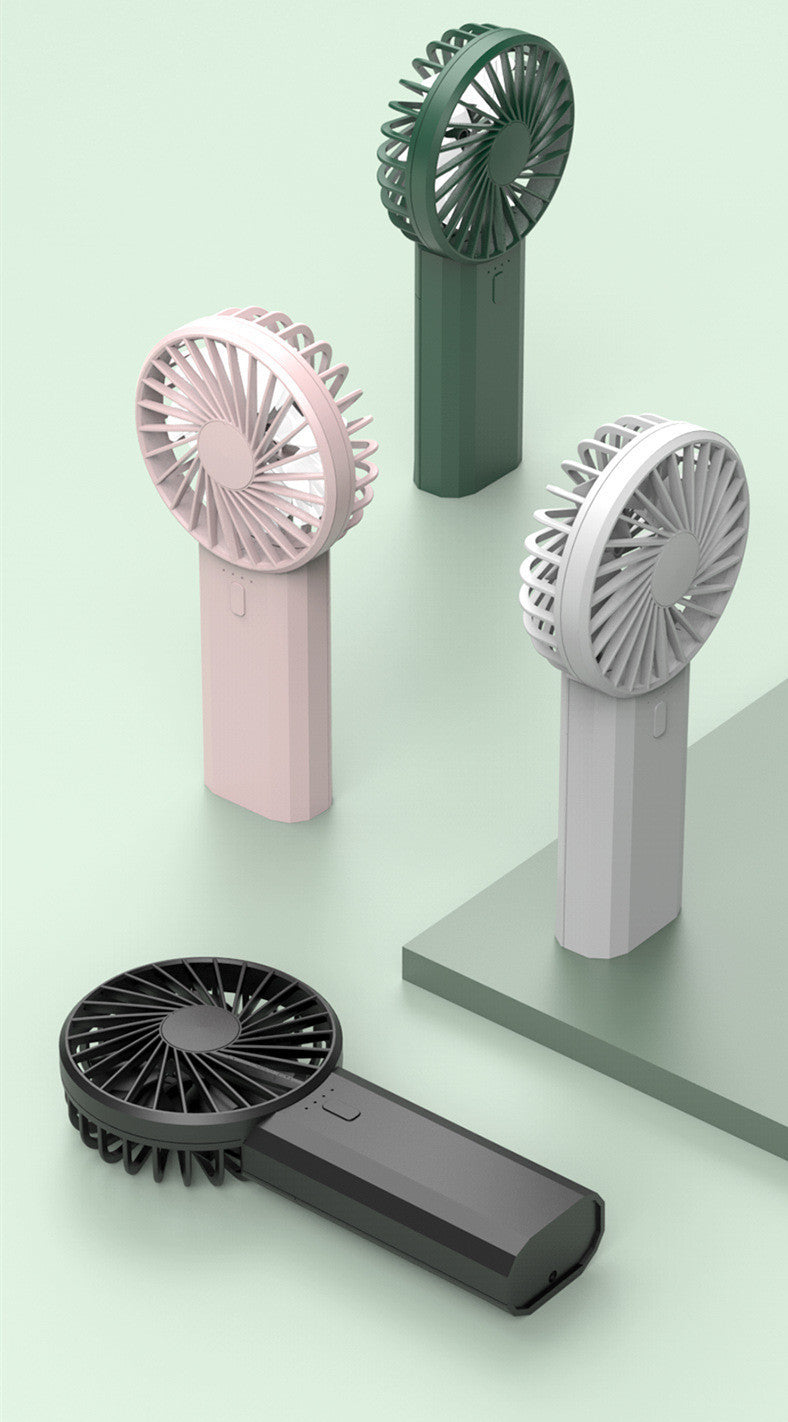 Multi-Function Portable USB Fan – Handheld Cooling Fan with Power Bank & Dual Blades