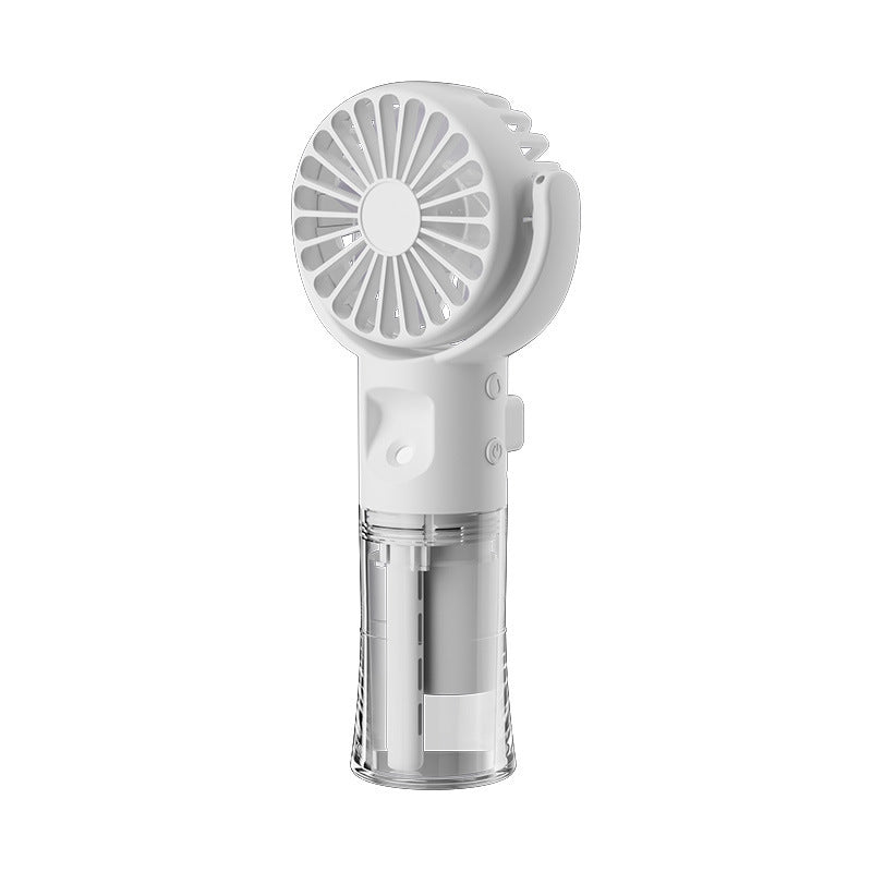 Portable Handheld Mist Fan – 4-Speed Rechargeable Spray Fan for Outdoor Cooling
