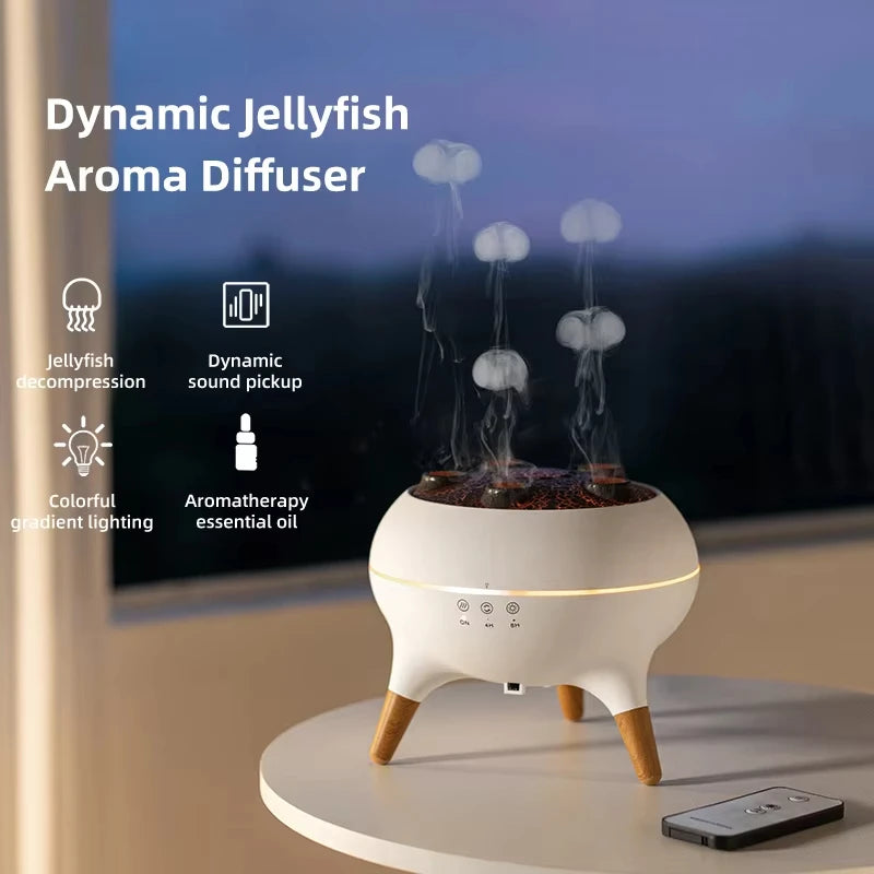 250ML Flame Effect Aromatherapy Diffuser – Ultrasonic Humidifier with Remote Control