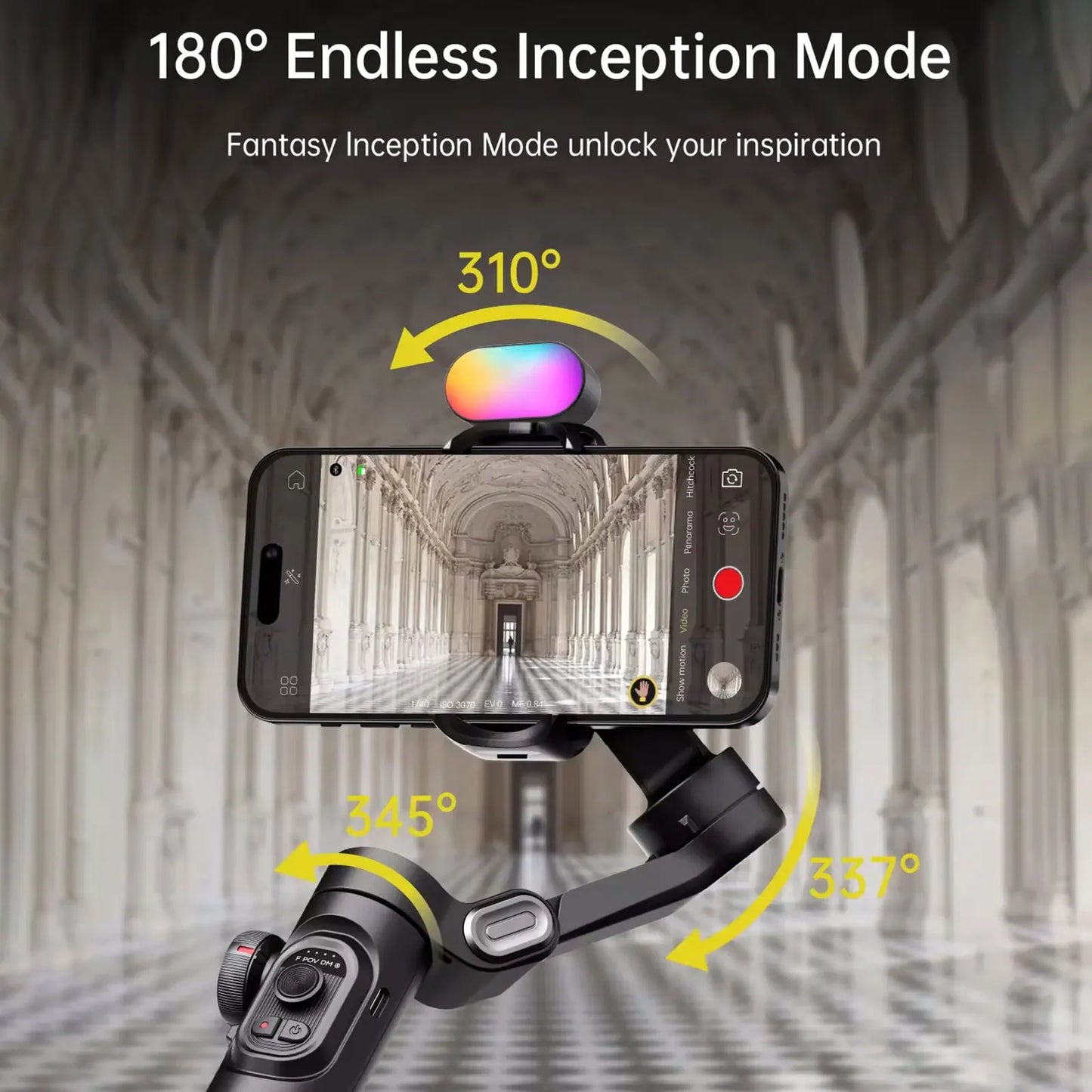 Smart XE 3-Axis Kit Gimbal Stabiliser with Magnetic Fill Light