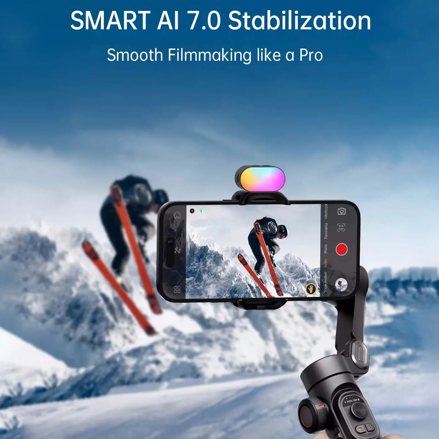 Smart XE 3-Axis Kit Gimbal Stabiliser with Magnetic Fill Light