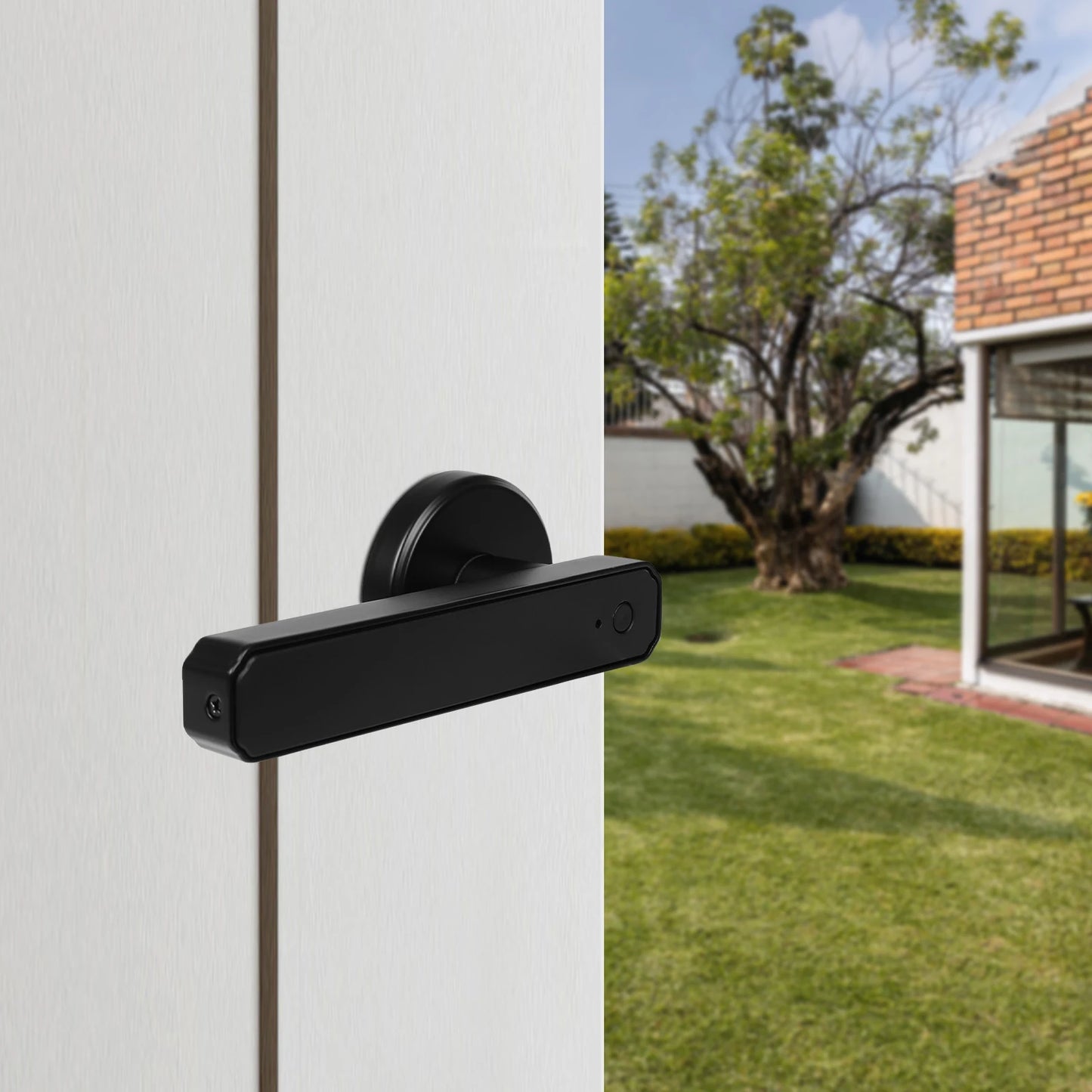 Smart Fingerprint Door Lock – Aluminium Alloy with Handle & Backup Keys