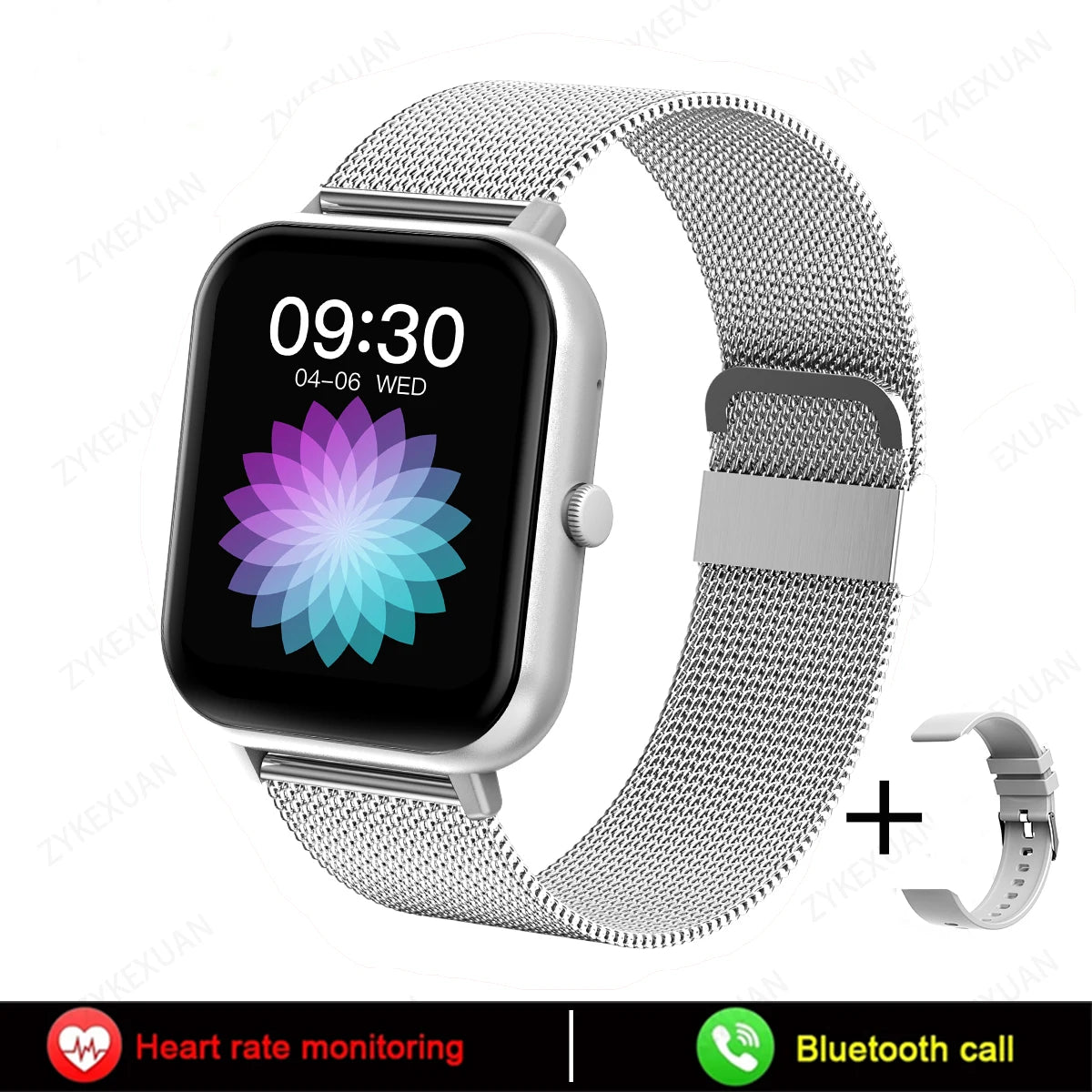 Bluetooth Smartwatch with Call Function – Heart Rate, Blood Oxygen, AI Assistant