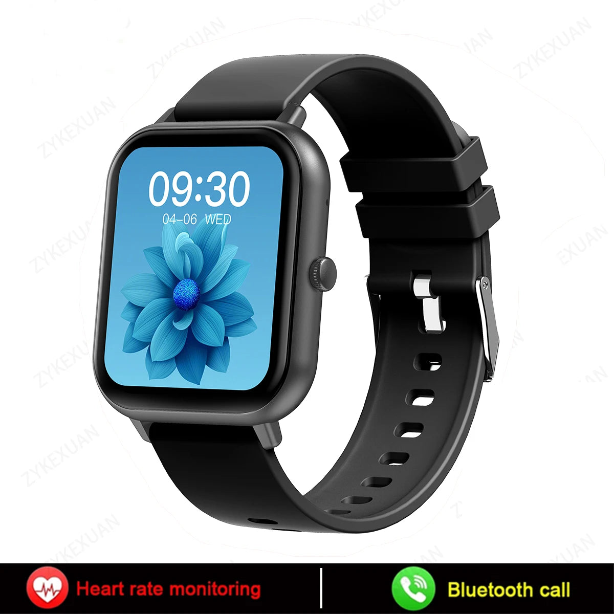 Bluetooth Smartwatch with Call Function – Heart Rate, Blood Oxygen, AI Assistant