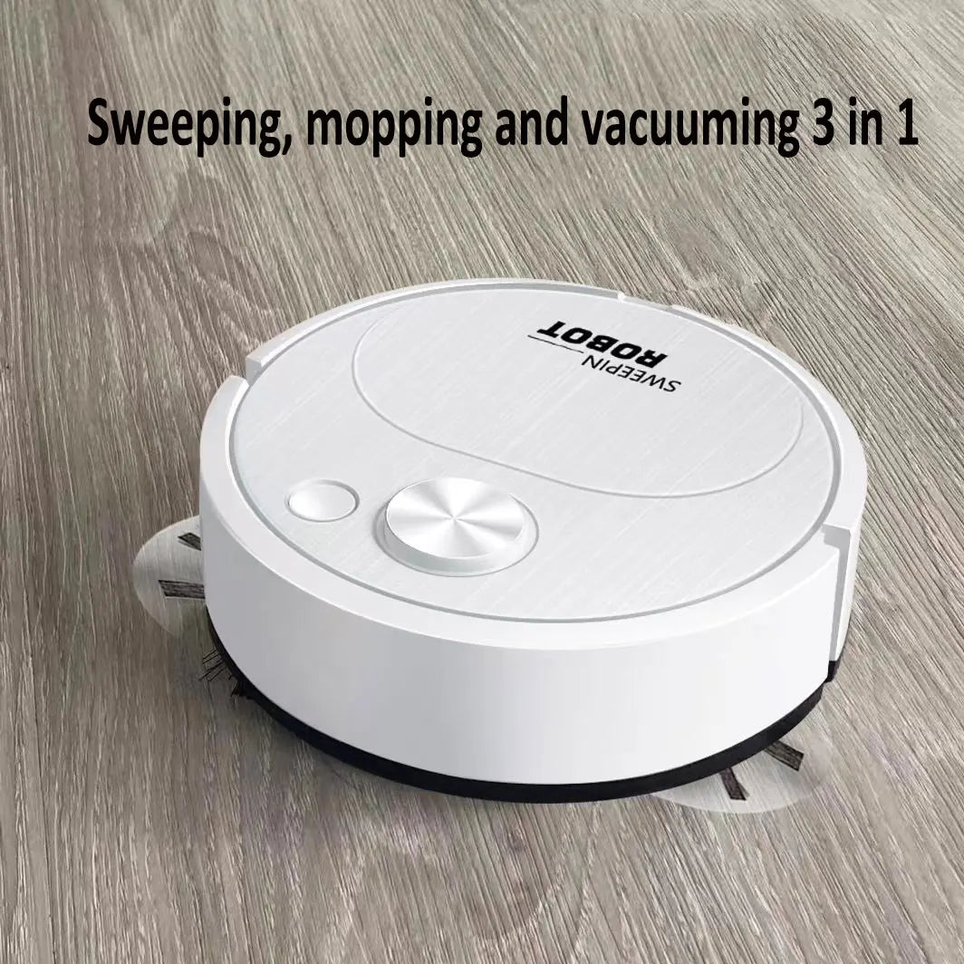 Smart 3-in-1 USB Robot Vacuum Cleaner – 1500Pa Sweep, Mop & Drag