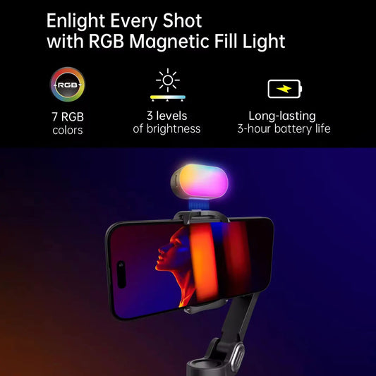 Smart XE 3-Axis Kit Gimbal Stabiliser with Magnetic Fill Light