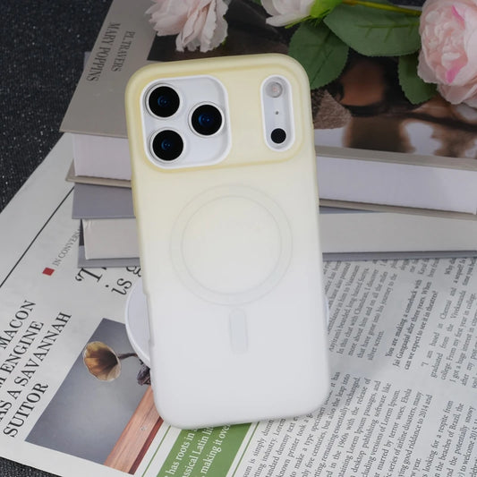 Color Gradient 2 in 1 Candy Magnetic Phone Case for iPhone 17air 17 Pro Max Magsafe Protector Matte Cover