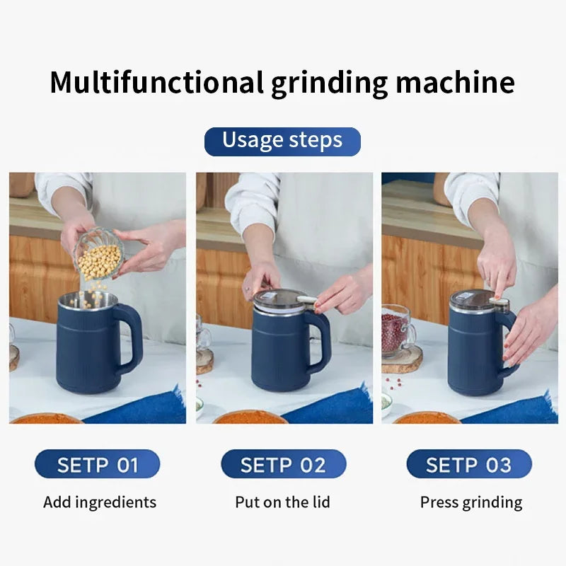 220V Electric Grinder & Food Processor – Coffee, Spices, Grains & Baby Food Mixer