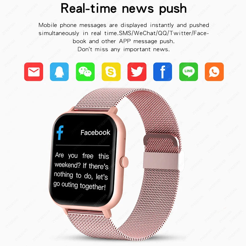 Bluetooth Smartwatch with Call Function – Heart Rate, Blood Oxygen, AI Assistant