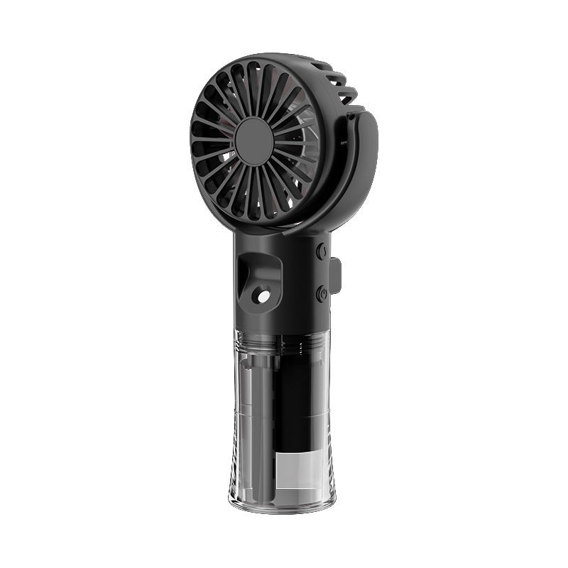Portable Handheld Mist Fan – 4-Speed Rechargeable Spray Fan for Outdoor Cooling