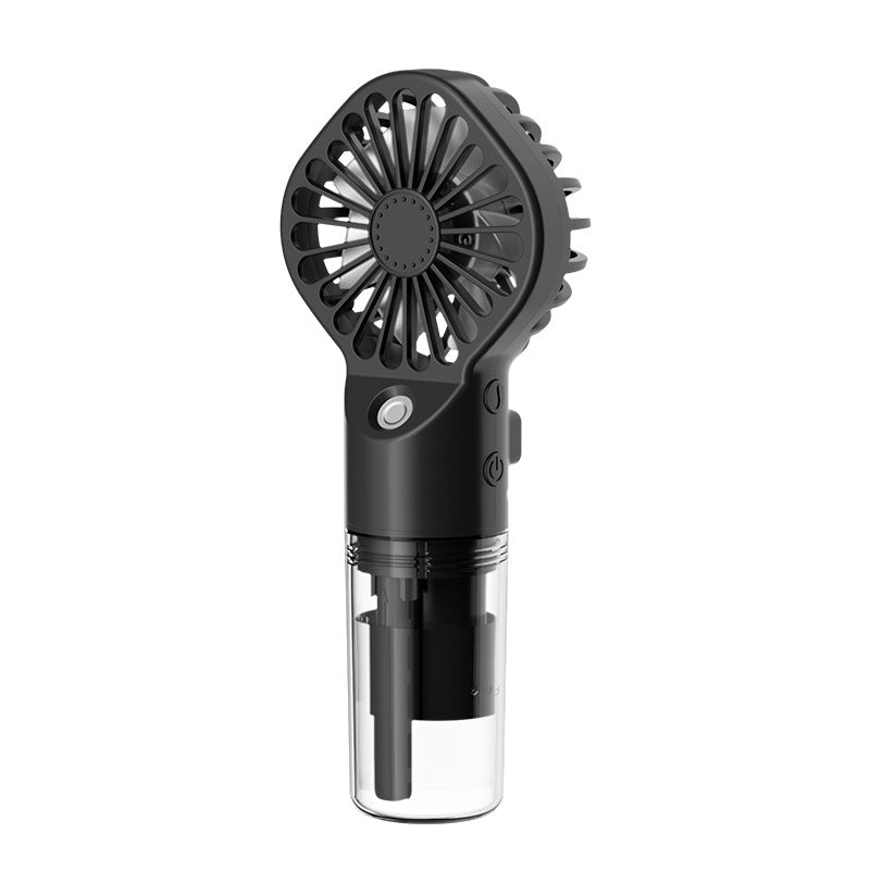 Portable Handheld Mist Fan – 4-Speed Rechargeable Spray Fan for Outdoor Cooling